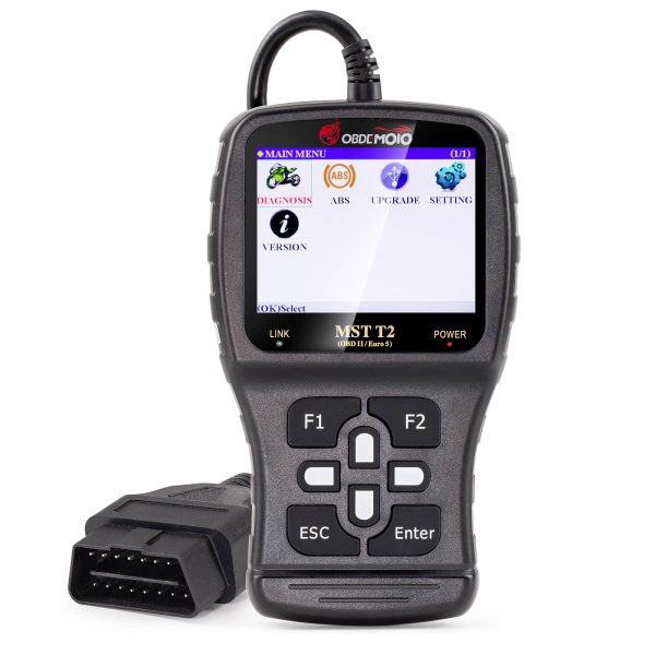 OBDEMOTO MST T2 Leitor de Código de Motocicleta OBDII Scanner