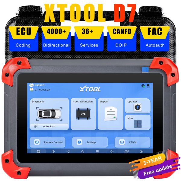 XTOOL D7 Kfz-Diagnosewerkzeug Bidirektionale Unterstützung OE-Level vollständige Diagnose mit 36+ Services IMMO/Schlüsselprogrammierung ABS-Entlüftung