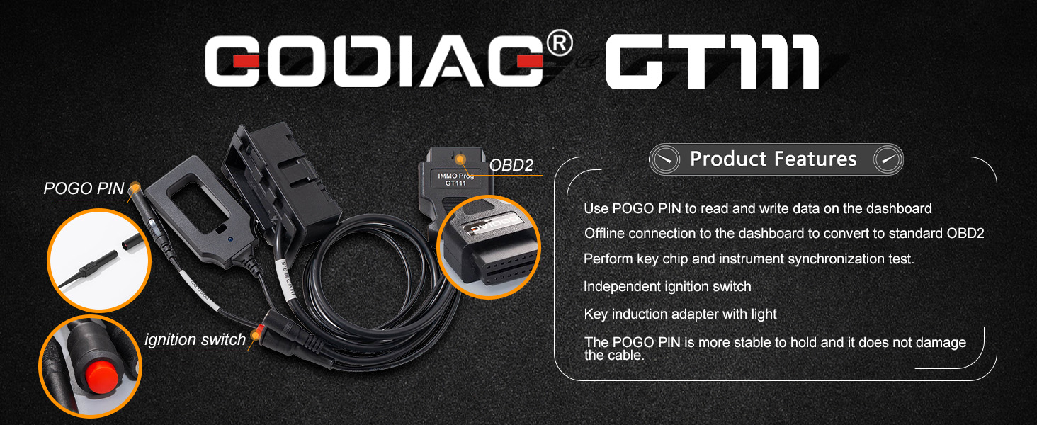GODIAG GT111 PER VW Skoda Seat CAN-Bus 3rd & 3.5th Generation Dashboard IMMO Key Matching Test Platform