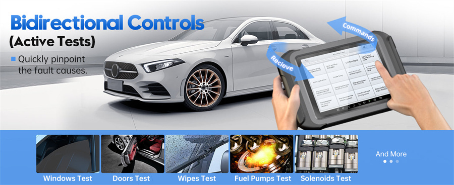 XTOOL D9S Pro Auto Diagnostic Scanner Suporte ECU Coding Key Programming