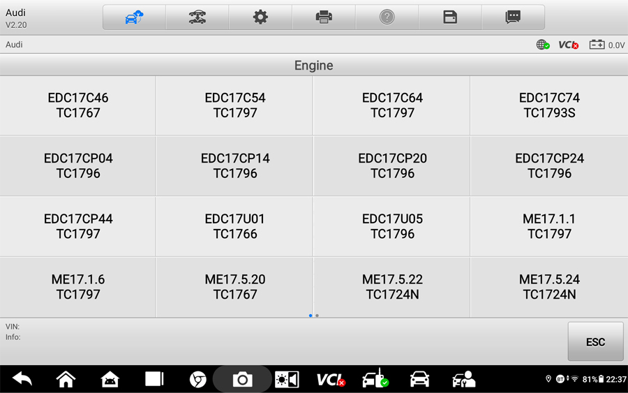 Cabo GODIAG G-A ECU/TCU