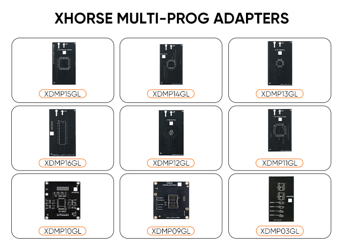 Xhorse Multi-Prog Adapter สำหรับ EEPROM และ FLASH 9 ชิ้น / ชุด 