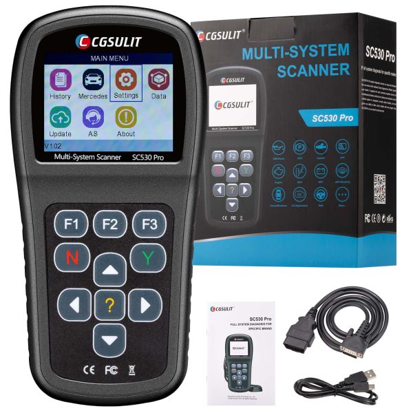 CGSULIT SC530 Pro do diagnostyki pełnego systemu BMW Skaner OBD2 Dwukierunkowe narzędzie skanowania